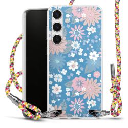 New Carry Case Transparent Stoff colourful/silber