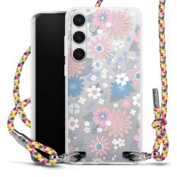 New Carry Case Transparent Stoff colourful/silber