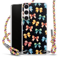 New Carry Case Transparent Stoff colourful/silber