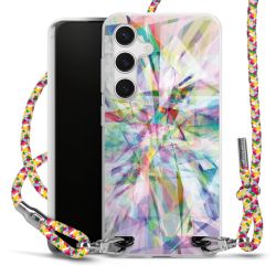 New Carry Case Transparent Stoff colourful/silber