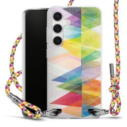 New Carry Case Transparent Stoff colourful/silber