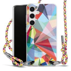 New Carry Case Transparent Stoff colourful/silber