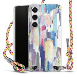 New Carry Case Transparent Stoff colourful/silber