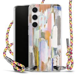 New Carry Case Transparent Stoff colourful/silber