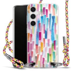 New Carry Case Transparent Stoff colourful/silber