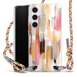 New Carry Case Transparent Stoff colourful/silber