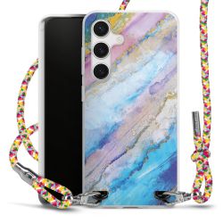 New Carry Case Transparent Stoff colourful/silber