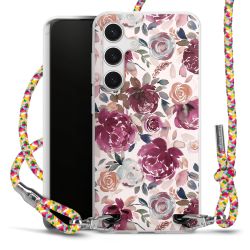 New Carry Case Transparent Stoff colourful/silber