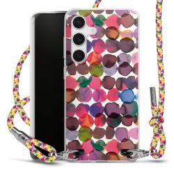 New Carry Case Transparent Stoff colourful/silber