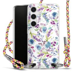 New Carry Case Transparent Stoff colourful/silber