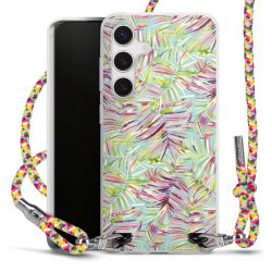 New Carry Case Transparent Stoff colourful/silber