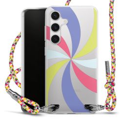 New Carry Case Transparent Stoff colourful/silber