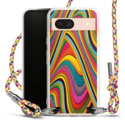 New Carry Case Transparent Stoff colourful/silber