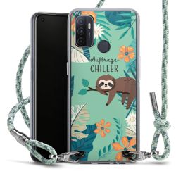 New Carry Case Transparent Stoff mint-camouflage/silber