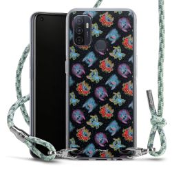 New Carry Case Transparent Stoff mint-camouflage/silber