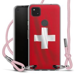 New Carry Case Transparent Stoff rosa/silber