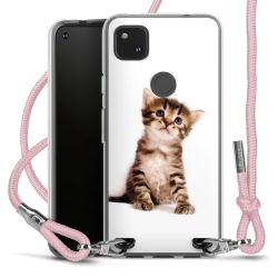 New Carry Case Transparent Stoff rosa/silber