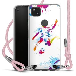 New Carry Case Transparent Stoff rosa/silber