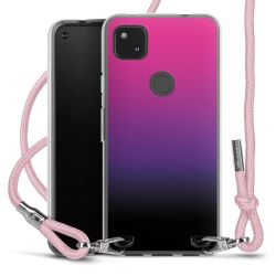 New Carry Case Transparent Stoff rosa/silber