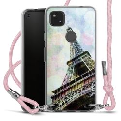 New Carry Case Transparent Stoff rosa/silber