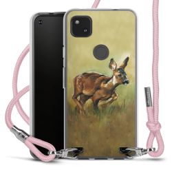 New Carry Case Transparent Stoff rosa/silber