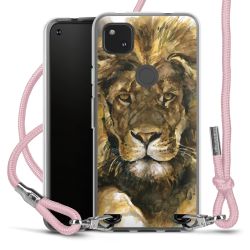 New Carry Case Transparent Stoff rosa/silber