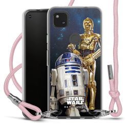 New Carry Case Transparent Stoff rosa/silber