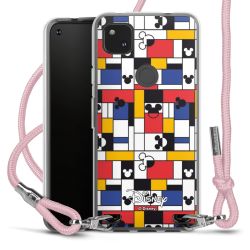 New Carry Case Transparent Stoff rosa/silber