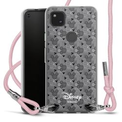 New Carry Case Transparent Stoff rosa/silber