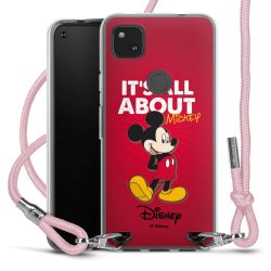 New Carry Case Transparent Stoff rosa/silber