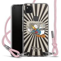 New Carry Case Transparent Stoff rosa/silber