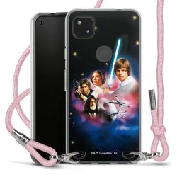 New Carry Case Transparent Stoff rosa/silber