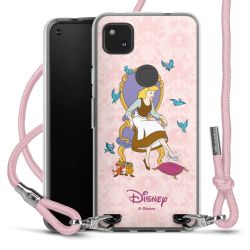 New Carry Case Transparent Stoff rosa/silber