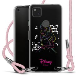 New Carry Case Transparent Stoff rosa/silber