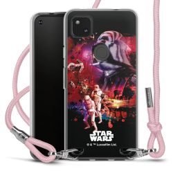 New Carry Case Transparent Stoff rosa/silber