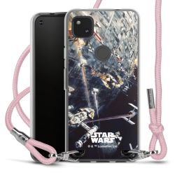 New Carry Case Transparent Stoff rosa/silber