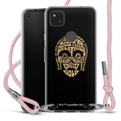 New Carry Case Transparent Stoff rosa/silber