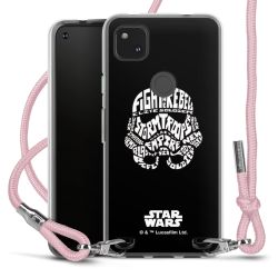 New Carry Case Transparent Stoff rosa/silber