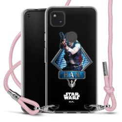 New Carry Case Transparent Stoff rosa/silber