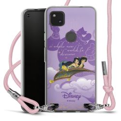 New Carry Case Transparent Stoff rosa/silber