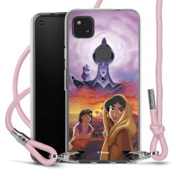 New Carry Case Transparent Stoff rosa/silber