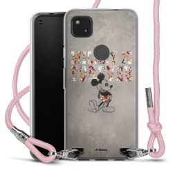 New Carry Case Transparent Stoff rosa/silber