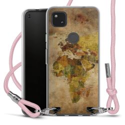 New Carry Case Transparent Stoff rosa/silber