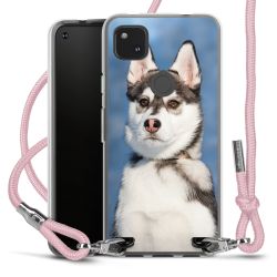 New Carry Case Transparent Stoff rosa/silber