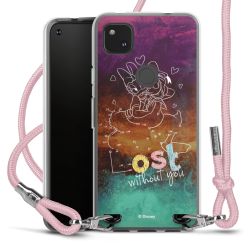 New Carry Case Transparent Stoff rosa/silber