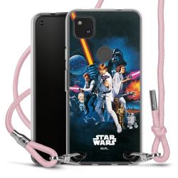 New Carry Case Transparent Stoff rosa/silber