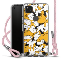 New Carry Case Transparent Stoff rosa/silber