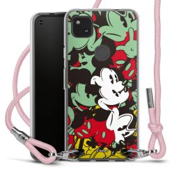 New Carry Case Transparent Stoff rosa/silber