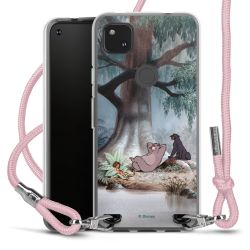 New Carry Case Transparent Stoff rosa/silber