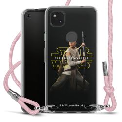 New Carry Case Transparent Stoff rosa/silber